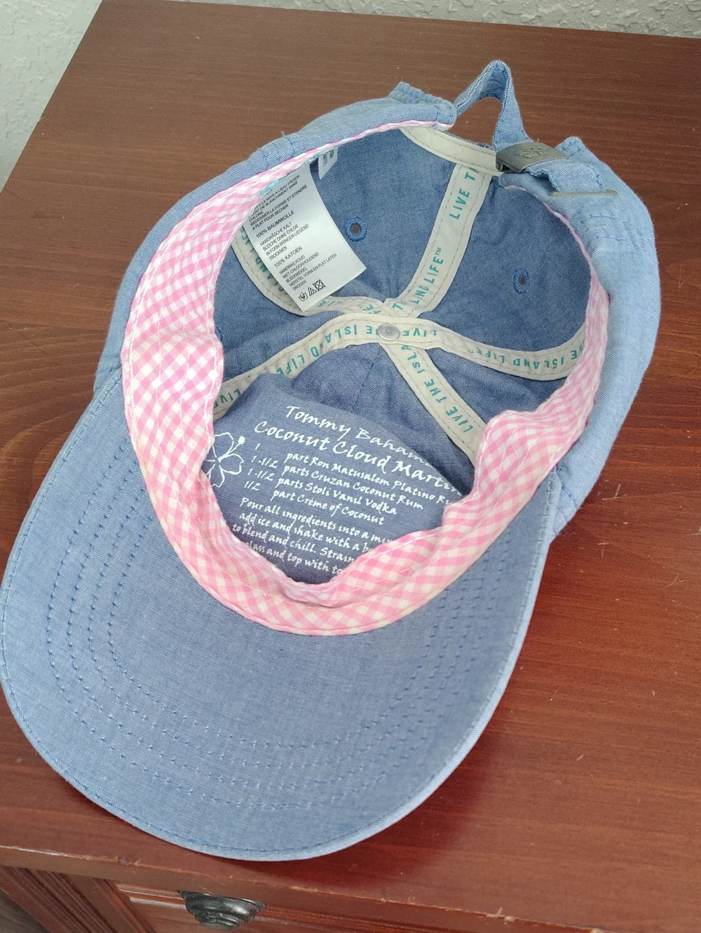 Tommy Bahama Women's Chambray Floral Ball Cap Adjustable